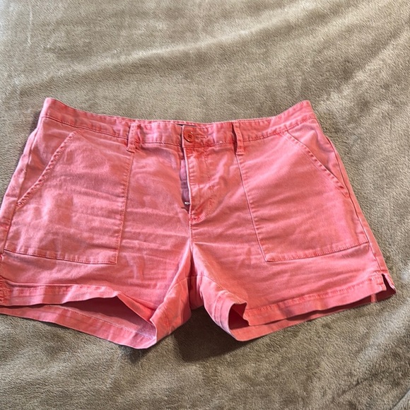 Sanctuary X Anthropologie Women's Cotton Salmon Colored‎ Shorts - Picture 2 of 13
